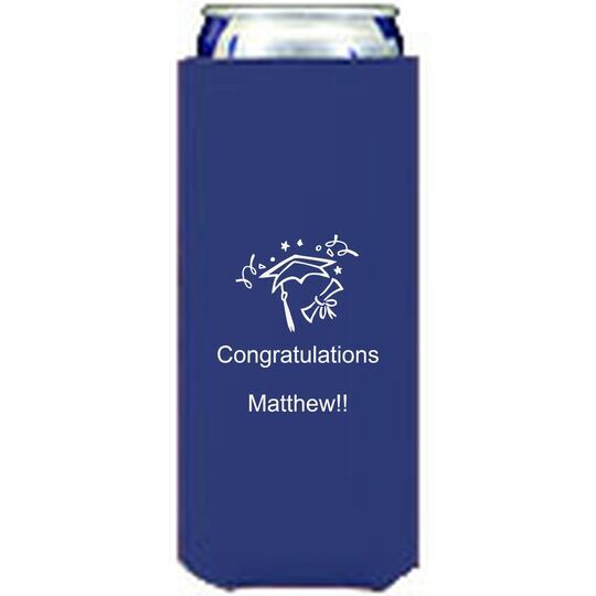 Finally Graduation Day Collapsible Slim Koozies